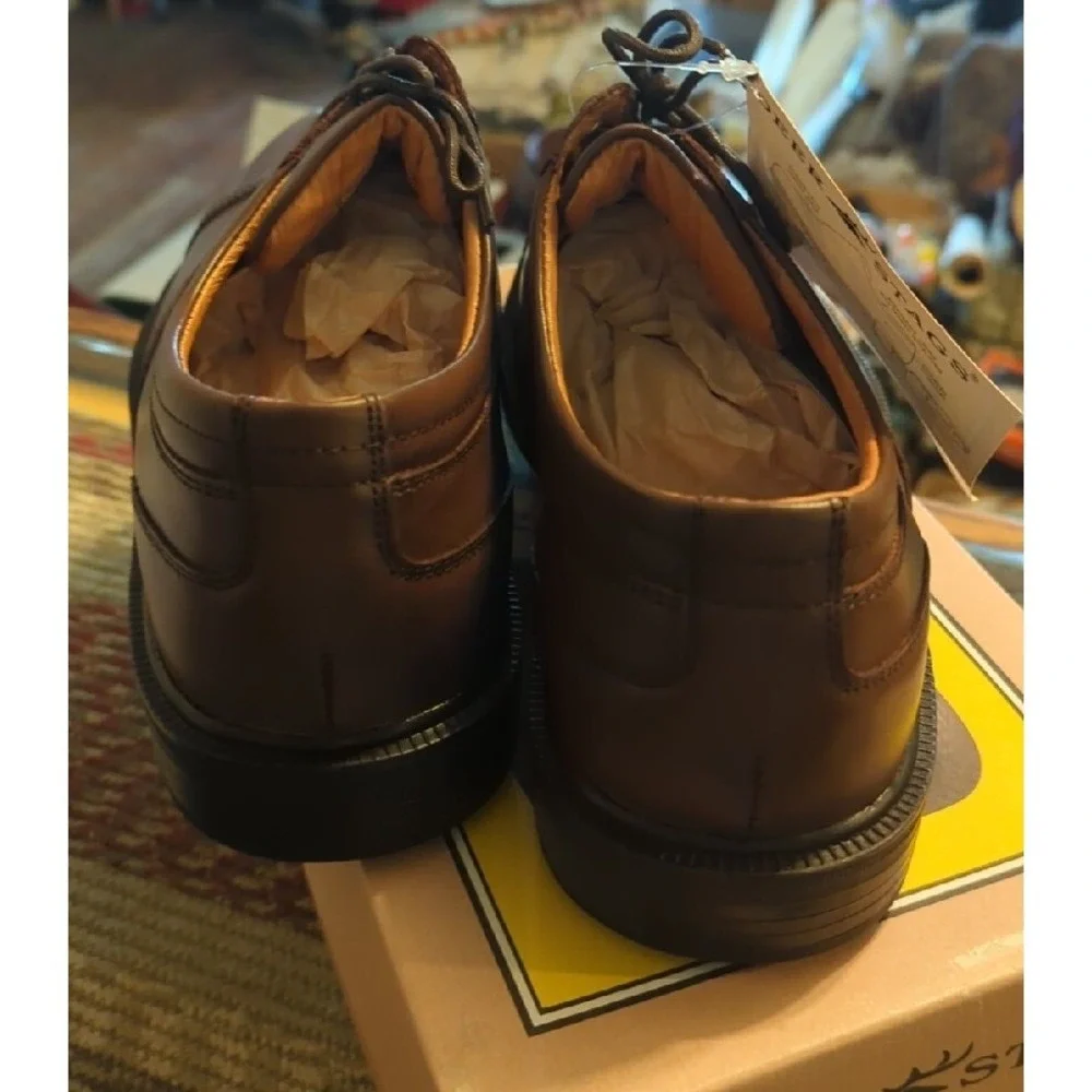 New Deer Stags Men Shoes Sz‎ 11M Oxford Casual Dress Brown Leather